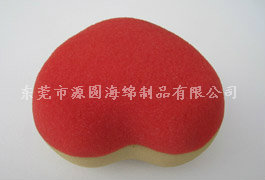 Heart-shaped sponge