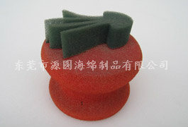 Color sponge decorations